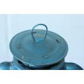 A fantastic vintage "Diets" No. 80 large blue "hurricane" Kerosene lantern with an intact globe