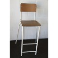 An awesome collection of sturdy white metal bar stools - bid/ bar stool