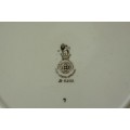 Three vintage Royal Doulton "Old Leeds Sprays" (D6203) porcelain dinner plates