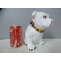 A gorgeous hand painted ceramic bulldog with stunning detailing!! Lovely on display!!