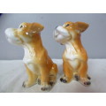 Two lovely bone china dogs for your collection of figurines. Very pretty on display - RS17Sale