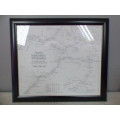A lovely framed, very detailed South Yorkshire waterways map. 150 miles of tidal & inland navigation