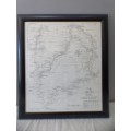 A lovely framed, very detailed The Avon Ring waterways map. 109 miles of inland navigation.