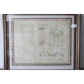 A wonderful signed limited edition "Temple of Fortuna Virilis: Rome " architectural print