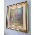 **RS17** A signed and framed "Mayers" still life oil painting in very good condition. Fabulous!