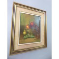 A beautiful signed and framed "Mayers" still life oil painting in very good condition. Fabulous!!!