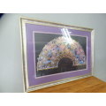 A fabulous large "William R Gatewood" abstract print in a gorgeous framed setting - Impressive!!!