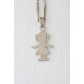 A wonderful sterling silver (925) chain with a girl "charm" pendant made in Mexico