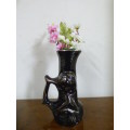 Beautiful black & gold ceramic vase. Gorgeous on its own or with medium sized flower cuttings!  RS17