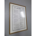 Framed behind glass "The Rules of the Game of English Billiards" - Perfect for a games room!