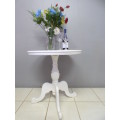 A fabulous round "Sutherland" white occasional/ display table - perfect in your living areas!!