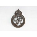 A superb WWII British "National Defence Company" GRVI (King George 6th) Cap badge with Kings Crown