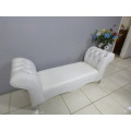 Magnificent classy PU leather Chesterfield style bench w crystal like studs! Gorgeous quality!!!!!!!
