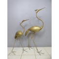 2 stunning large metal figurines of birds, lovely to display in your garden or patio! Gorgeous!!!!