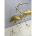 2 stunning large metal figurines of birds, lovely to display in your garden or patio! Gorgeous!!!!