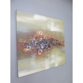 A fabulous large colourful abstract oil painting on canvas - Large and impressive in any room!!!
