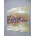 A fabulous large colourful abstract oil painting on canvas - Large and impressive in any room!!!