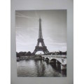 A fabulous large print of the Eiffel tower - beautiful on a large wall!!! Stunning art!