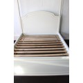 A magnificent Olympic Queen-sized (four poster) white bed in stunning condition