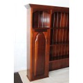 A stunning solid stinkwood wall mount display shelf/ buffet upper; ideal for collectables!
