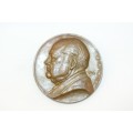 An original 1945 Winston Churchill bronze Victory Medal commemorating the end of World War II