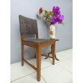 A lovely vintage upholstered Oak occasional chair, perfect in informal areas.