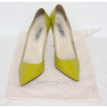 An original pair of Italian made "Jimmy Choo London" Anouk collection patent leather stiletto heels