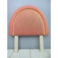 A lovely very colourful "rounded" single bed headboard in a durable quality fabric!RS17Bed