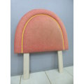 A lovely very colourful "rounded" single bed headboard in a durable quality fabric!RS17Bed