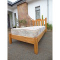 A lovely wooden single bed and Cloud nine mattress, perfect in all bedrooms.