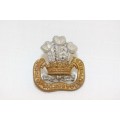 A collectable British "The Prince of Wales - South Lancashire Volunteers Regiment" collar badge
