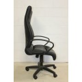 Well made faux-leather swivel office/ desk chair - would be ideal for a desk at home