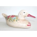 Three great ceramic/ pottery ornamental ducks including a Terracotta duck RS17Sale