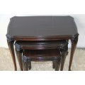 A fabulous set of teak stacking/ nesting tables, stunning in any living area in the home!