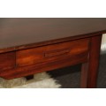 An amazing solid teak large desk with two drawers in great condition, perfect for home study/ office