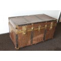A wonderful large vintage travel/ storage trunk - ideal for extra storage in the house