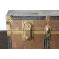 A wonderful large vintage travel/ storage trunk - ideal for extra storage in the house
