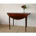 A wonderful antique solid teak "drop-leaf" occasional/ console/ card table in excellent condition