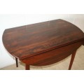 A wonderful antique solid teak "drop-leaf" occasional/ console/ card table in excellent condition