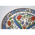 A beautifully made original Greek Keramikos Potteries hand painted plate with gorgeous bold colours