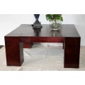 Awesome & substantial square wooden centre/ occasional table w/ clean uncomplicated lines