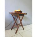 A vintage wooden butlers tray w/ removable tray - perfect for extra surface space around the house