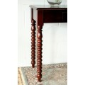 A beautiful and stylish single-drawer console/ hall table with gorgeous turned "bobbin" legs