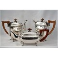 A spectacular antique Lonsdale of England Art Deco tea set incl teapot, coffee pot & hot choc pot