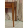 **RS17_Clearance** Awesome & well made quality double-drawer mahogany hallway table w/ brass handles