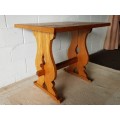 A well-made Oak coffee/ occasional table - perfect for a table lamp or a vase with flowers!