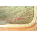 A superb original signed and framed Gawie Cronje (1930 - 2007) landscape oil on board painting