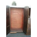 "Job Lot" Assorted furniture incl. a wardrobe, cabinet & chairs, perfect for restoration; RS17Sale