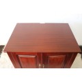 Stunning Mahogany mini bar cabinet with a shelf inside - perfect for a guest bedroom! RS17Bed
