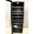 An incredible brushed steel Kelvinator # K1280WS wine cellar/ cooler fridge in fantastic condition